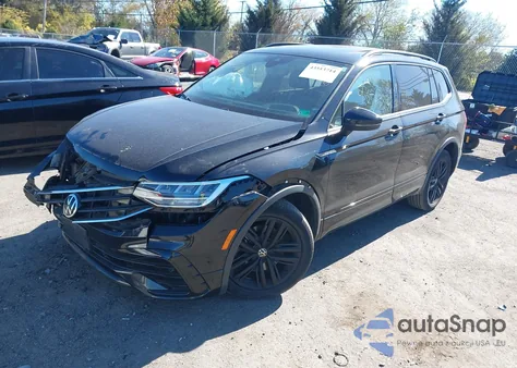 2022 Volkswagen Tiguan 2.0T Se R-Line Black from USA, damaged, VIN 3VV8B7AX7NM003825